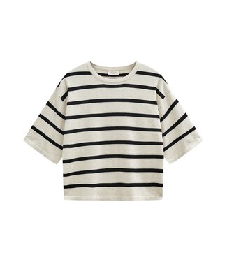 Freequent FQCONNY Pullover - Moonbeam Melange w. Black