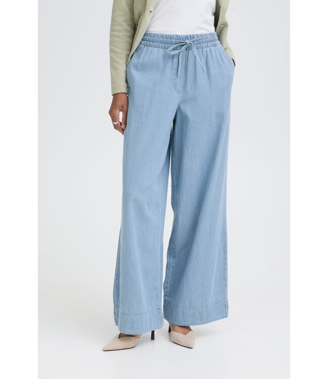 ICHI IHARCHER PA2 - Light Blue Washed