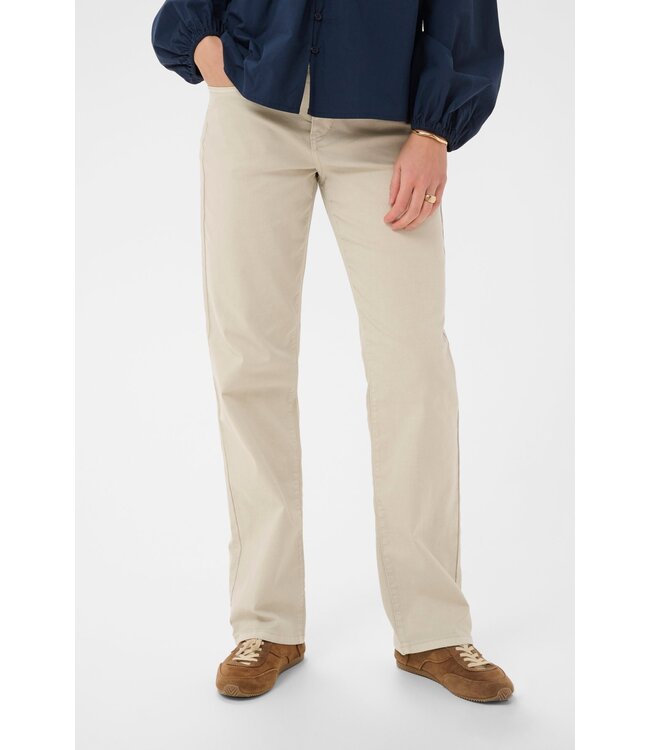 CREAM CRSophia LP Straight Twill Pant - Oatmeal