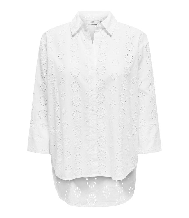 JDY JDYTALLIE Long Shirt - Cloud Dancer