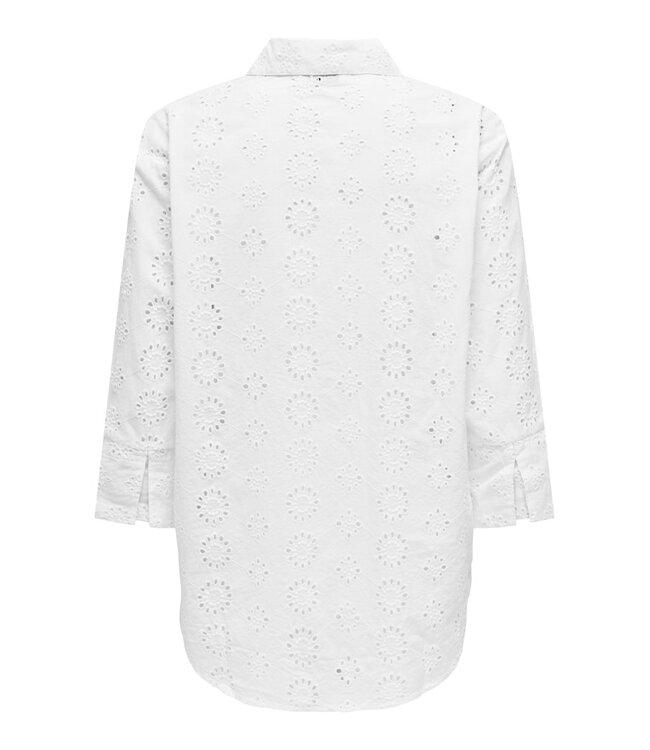 JDY JDYTALLIE Long Shirt - Cloud Dancer