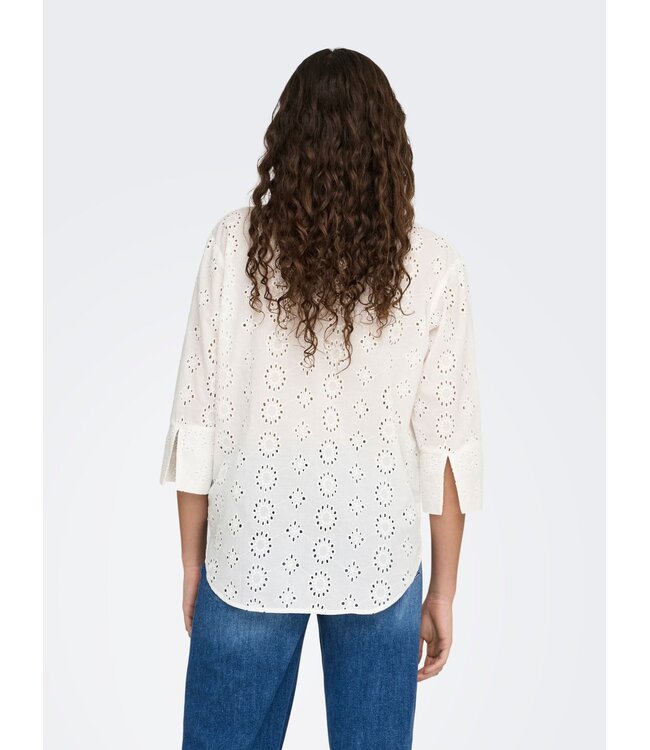 JDY JDYTALLIE Long Shirt - Cloud Dancer
