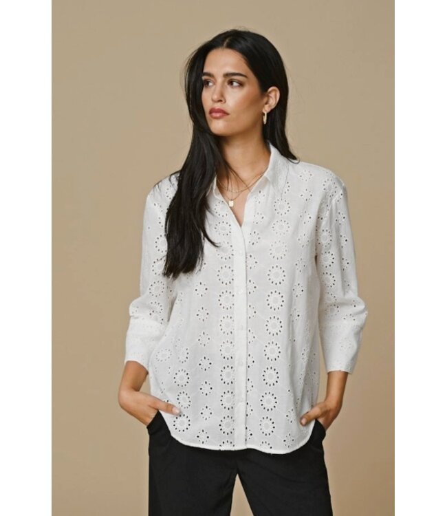JDY JDYTALLIE Long Shirt - Cloud Dancer
