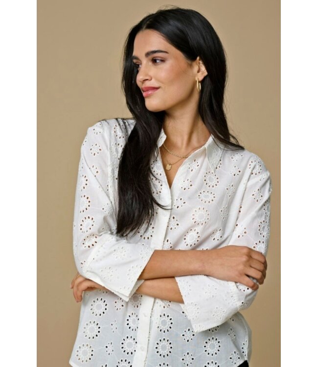 JDY JDYTALLIE Long Shirt - Cloud Dancer