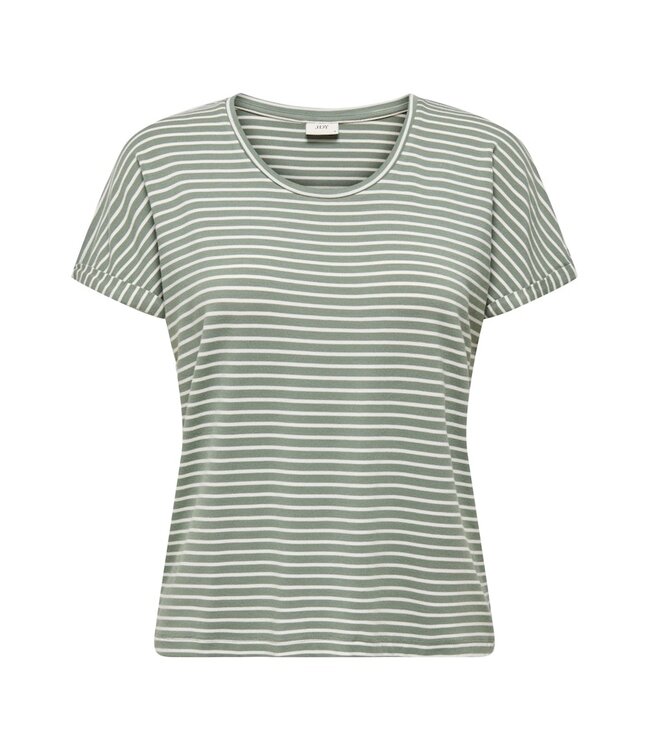 JDY JDYSISSY O-Neck Top - Sea Spray Cloud Dancer