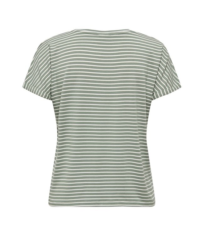 JDY JDYSISSY O-Neck Top - Sea Spray Cloud Dancer