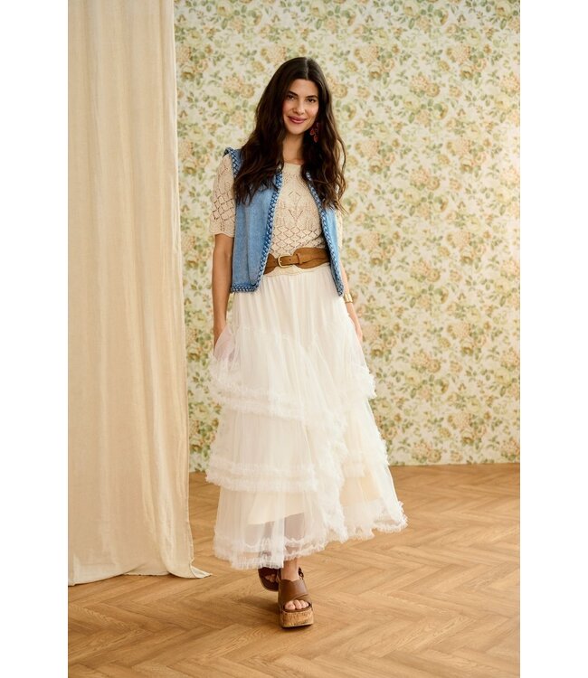 CREAM CRSissel Skirt - Whisper White