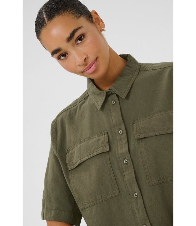 KAFFE KAnaya Liah Shirt - Grape Leaf