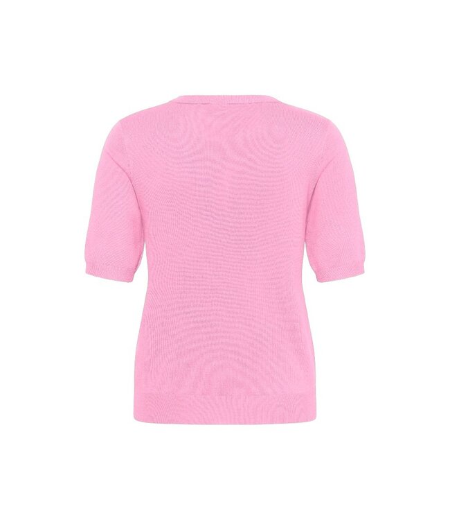 KAFFE KAlizza V-Neck Pullover - Pink Frosting