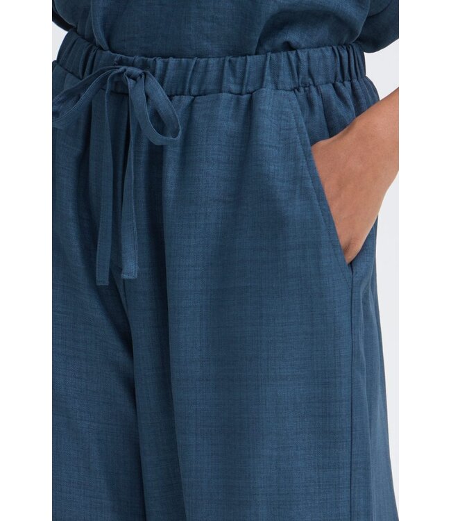 ICHI IHKATICO Pant - True Navy Melange