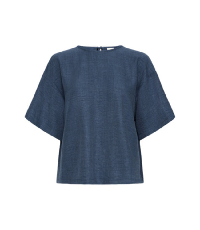 ICHI IHKATICO Shirt - True Navy Melange