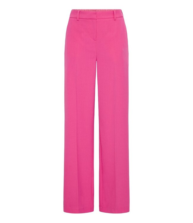 b.young BYDANTA Wide Leg Pants 2 – Raspberry Rose – Roze Dames broek van byoung met Wijde Pijpen