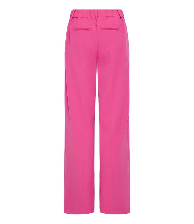 b.young BYDANTA Wide Leg Pants 2 – Raspberry Rose – Roze Dames broek van byoung met Wijde Pijpen