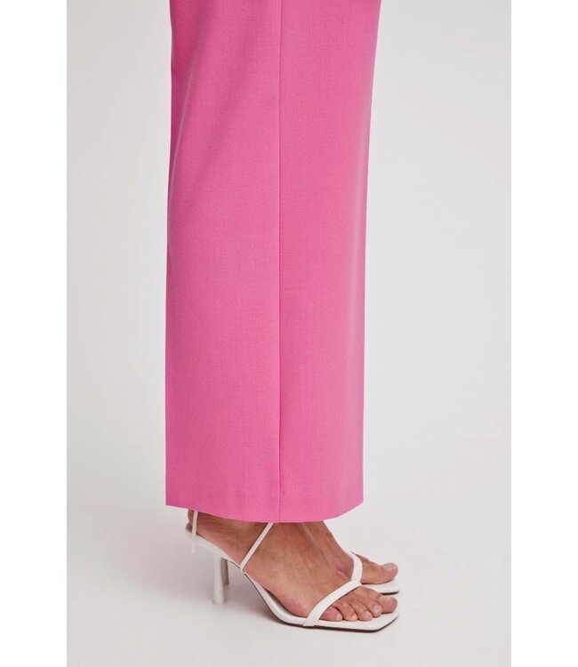 b.young BYDANTA Wide Leg Pants 2 – Raspberry Rose – Roze Dames broek van byoung met Wijde Pijpen