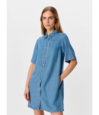 Object OBJFRAME Denim Dress - Light Blue Denim