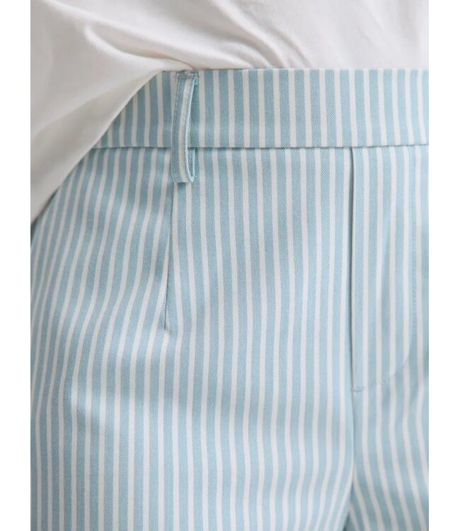 Object OBJLISA Wide Pant AOP - Cloud Dancer Winter sky