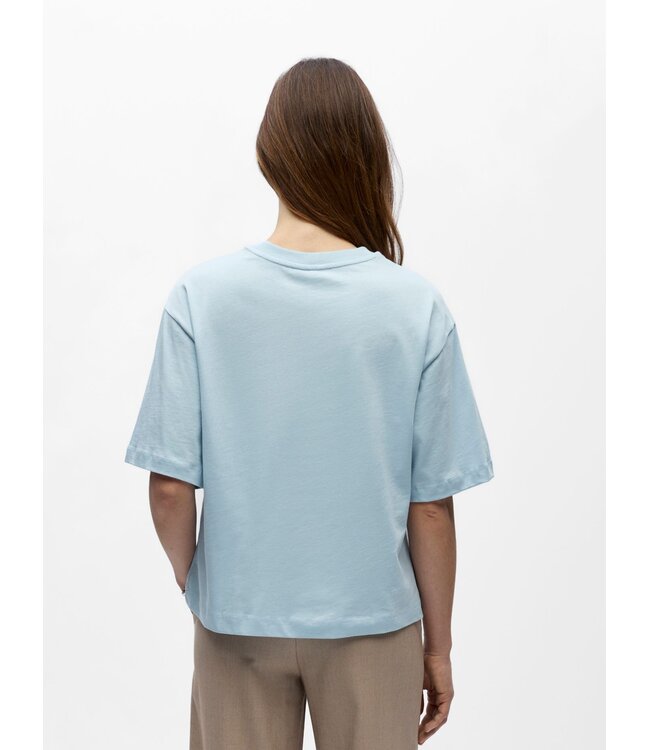 Object OBJGIMA S/S LO T-Shirt - Winter Sky