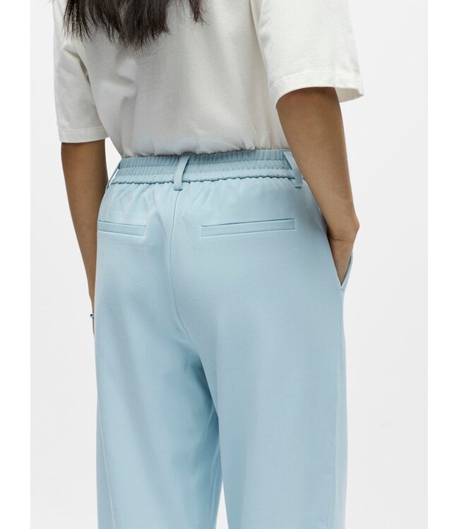 Object OBJLISA Wide Pant Winter Sky – Dames broek met wijde pijpen