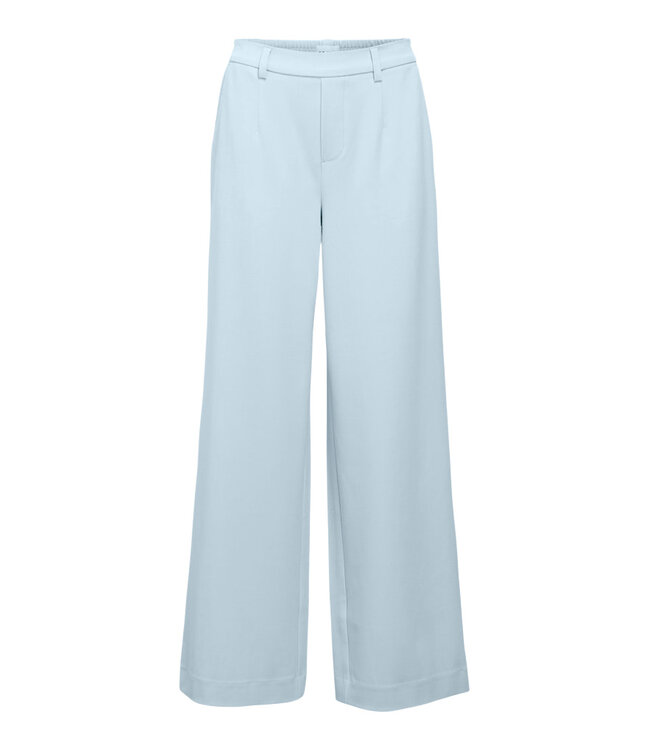 Object OBJLISA Wide Pant Winter Sky – Dames broek met wijde pijpen