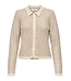 JDY JDYMIA Collar Sequins Cardigan  Fog - Dames gebreid vest met pailletten