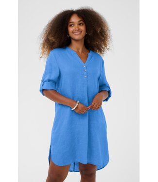 CREAM CRBellis Caftan Short Dress - Palace Blue