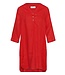CREAM CRBellis Caftan Short Dress High Risk Red – Dames linnen jurk