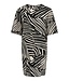 JDY JDYDEBBIE Oversize Dress Sandshell Black Trope – Dames jurk met all-over print