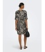 JDY JDYDEBBIE Oversize Dress Sandshell Black Trope – Dames jurk met all-over print