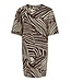 JDY JDYDEBBIE Oversize Dress Sandshell Chocolate Torte Trope – Dames jurk met print