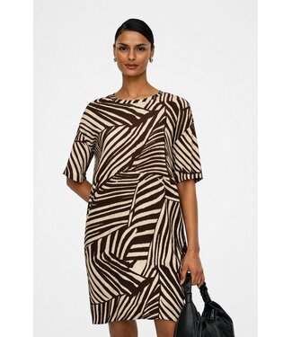 JDY JDYDEBBIE Oversize Dress - Sandshell CHOCOLATE TORTE TROPE