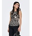 JDY JDYDEBBIE Top Sandshell Black Trope – Aansluitende dames top met print
