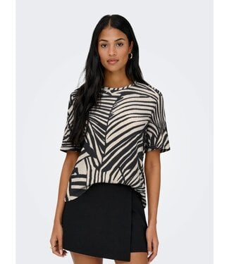 JDY JDYDEBBIE T-Shirt - Sandshell Black Trope