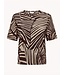 JDY JDYDEBBIE dames T-shirt met print - Sandshell Chocolate Torte Trope