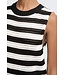 ICHI IHIHBETUES dames top gestreept - Black Almond Milk