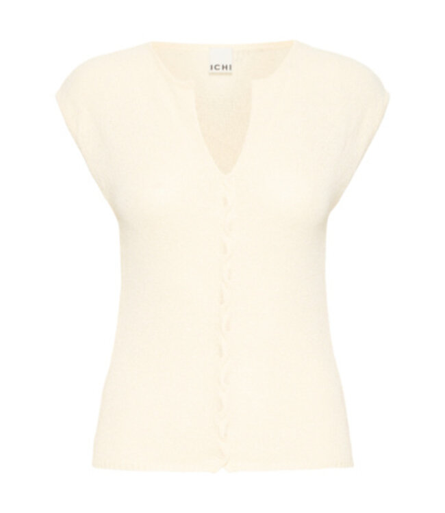 ICHI IHBLONDS dames top met knopen - Almond Milk