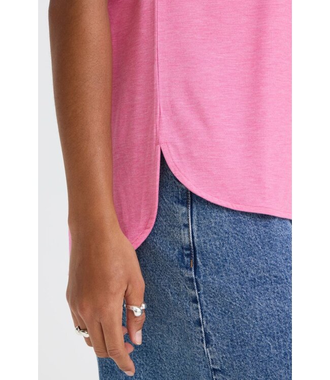 ICHI IHREBEL dames T-shirt met zilverdraad - Wild Orchid