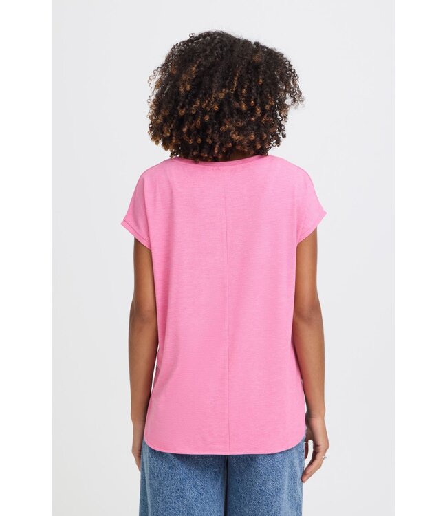 ICHI IHREBEL dames T-shirt met zilverdraad - Wild Orchid