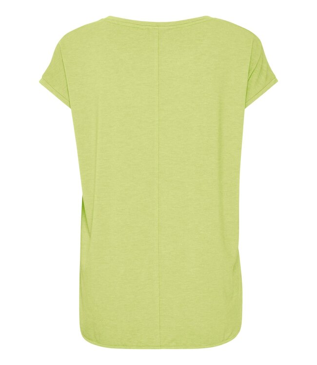 ICHI IHREBEL dames T-shirt met zilverdraad - Lily Green