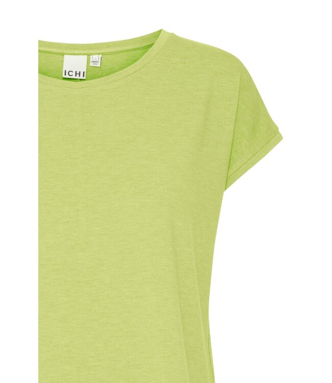 ICHI IHREBEL dames T-shirt met zilverdraad - Lily Green