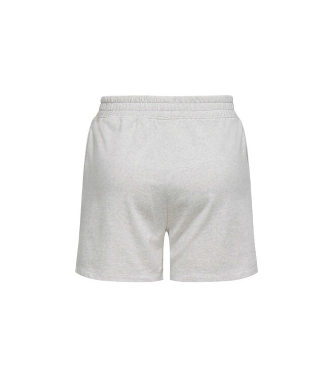 JDY JDYAMALFI dames sweat shorts met elastische taille - Oatmeal Melange