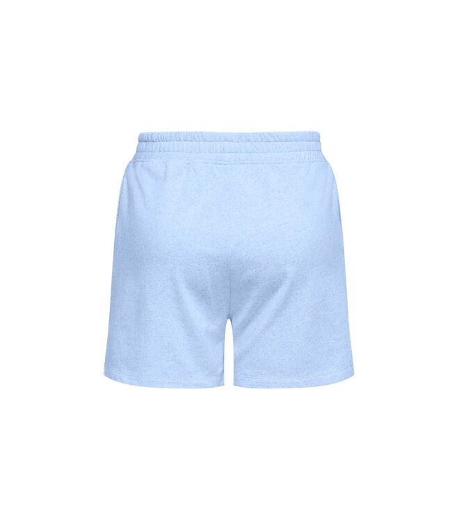 JDY JDYAMALFI dames sweat shorts met elastische taille - Cashmere Blue Melange