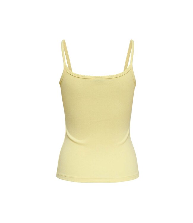 JDY JDYTESS dames singlet top in biologisch katoen - Double Cream