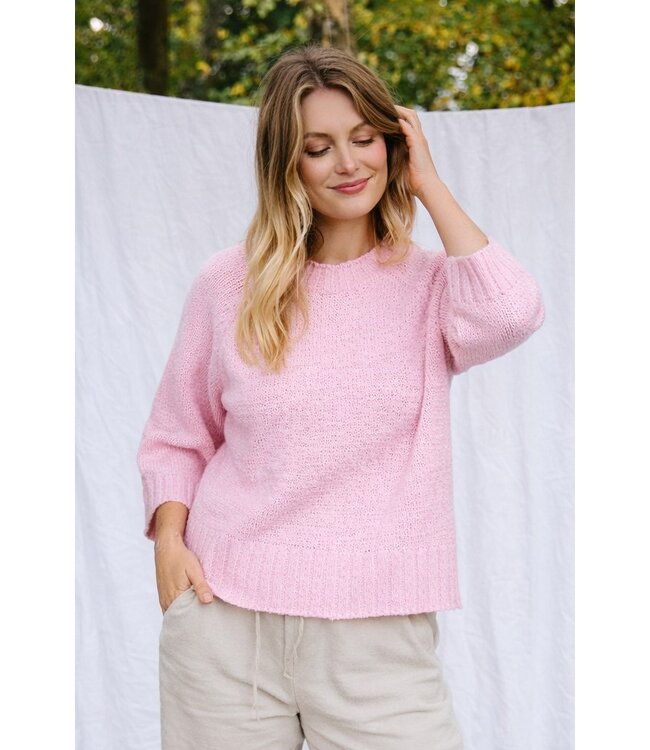 Freequent Dames trui FQTAPPER in Sweet Lilac - Lila fijngebreide pullover