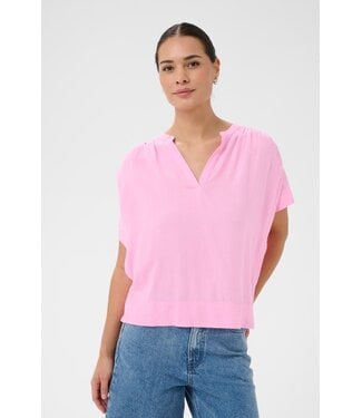 KAFFE KAmilia Wing SL Blouse - Pink Frosting