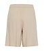 KAFFE KAmilia Dames Shorts in Feather Gray met elastische taille en linnen viscose mix
