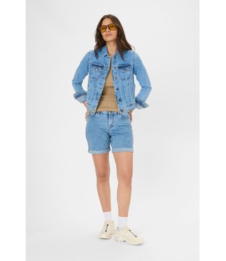 KAFFE KAvilma Denim Shorts - Washed Blue Denim
