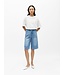 Object OBJROSIE Denim Long Shorts Light Blue – Dames knielange denim short