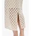 Object OBJMASI Knit Long Skirt Birch – Dames crochet midi rok