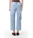 Courage Lichtblauwe dames jeans 7/8 lengte met rechte pijp, zachte stretch denim en comfortabele pasvorm