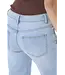 Courage Lichtblauwe dames jeans 7/8 lengte met rechte pijp, zachte stretch denim en comfortabele pasvorm